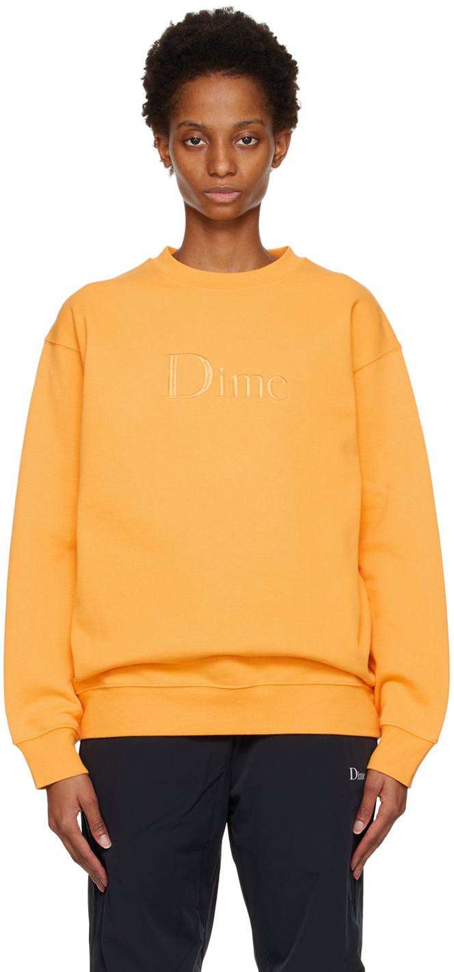 Dime Orange Classic Sweatshirt In Squash