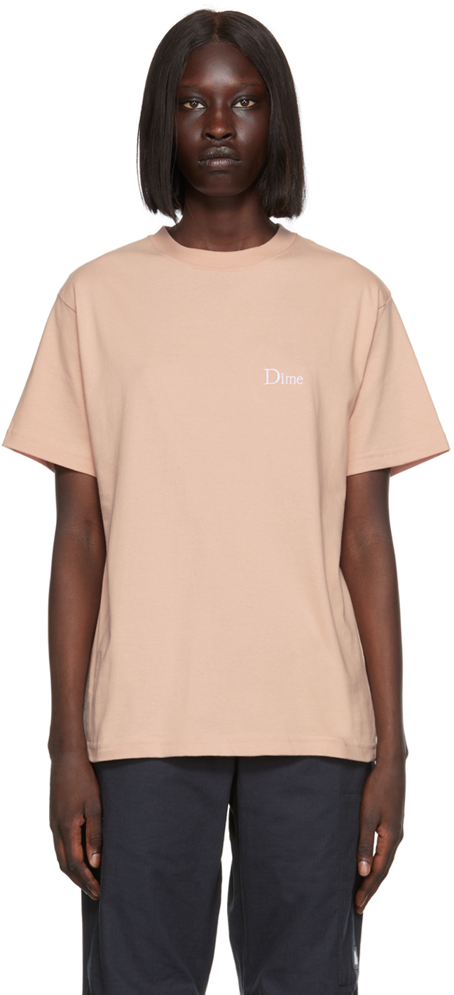 Dime: Pink Classic T-Shirt | SSENSE Canada