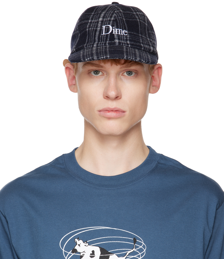 Dime Navy Plaid Cap SSENSE Canada dime-navy-plaid-cap-ssense-canada