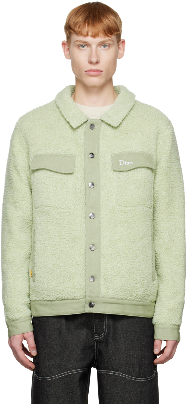 Dime Green Embroidered Jacket