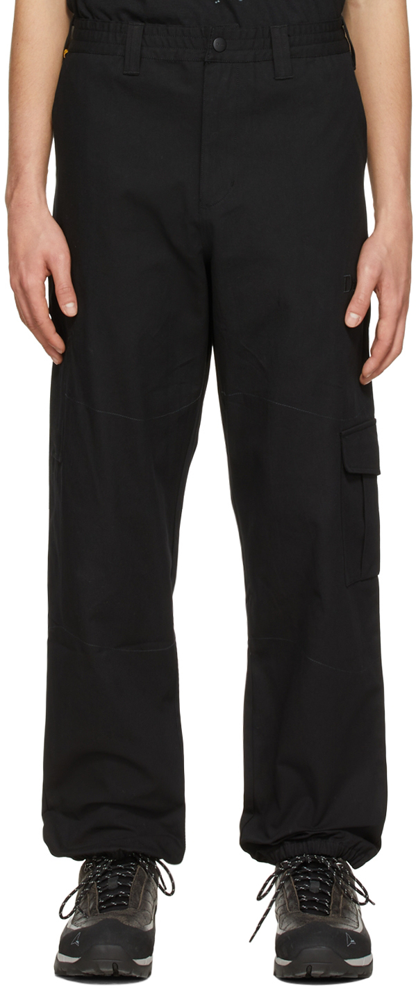Black Military I Know Cargo Pants by Dime on Sale