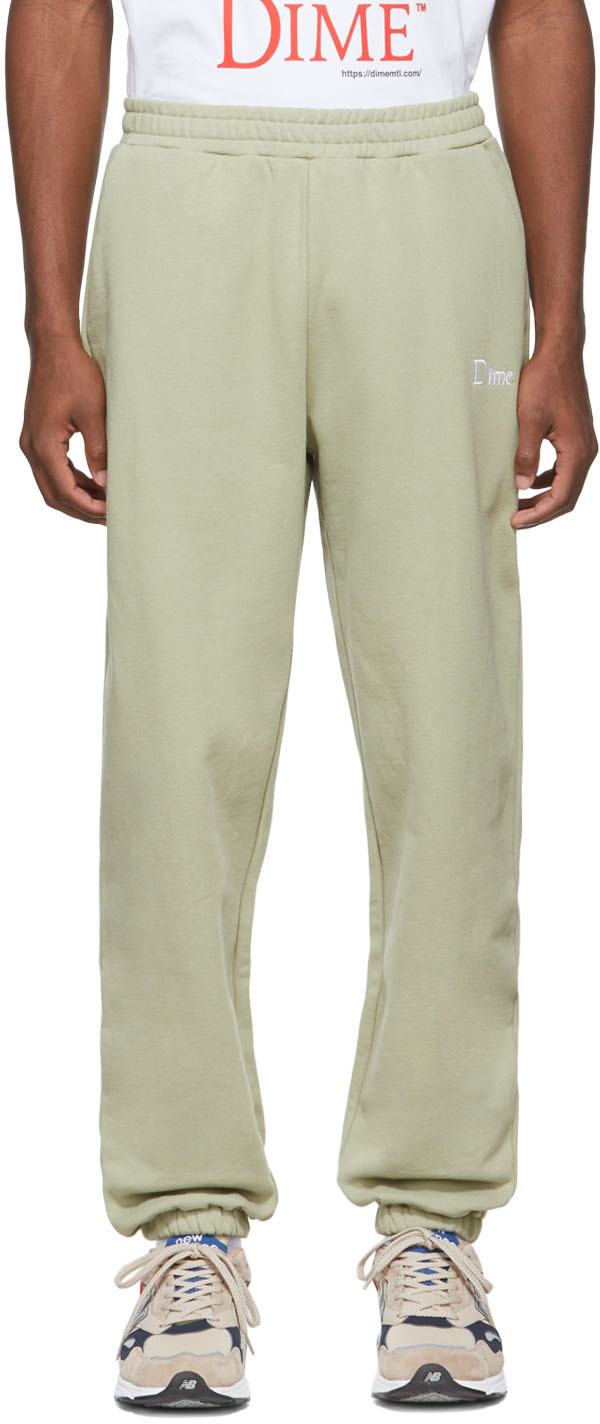 Green Cotton Lounge Pants