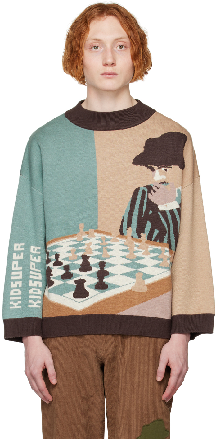 Kidsuper Chess Sweater In Multi