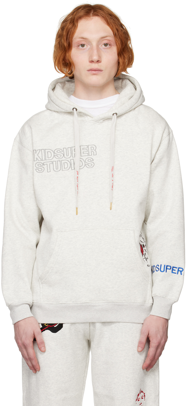 KidSuper: Gray Super Hoodie | SSENSE