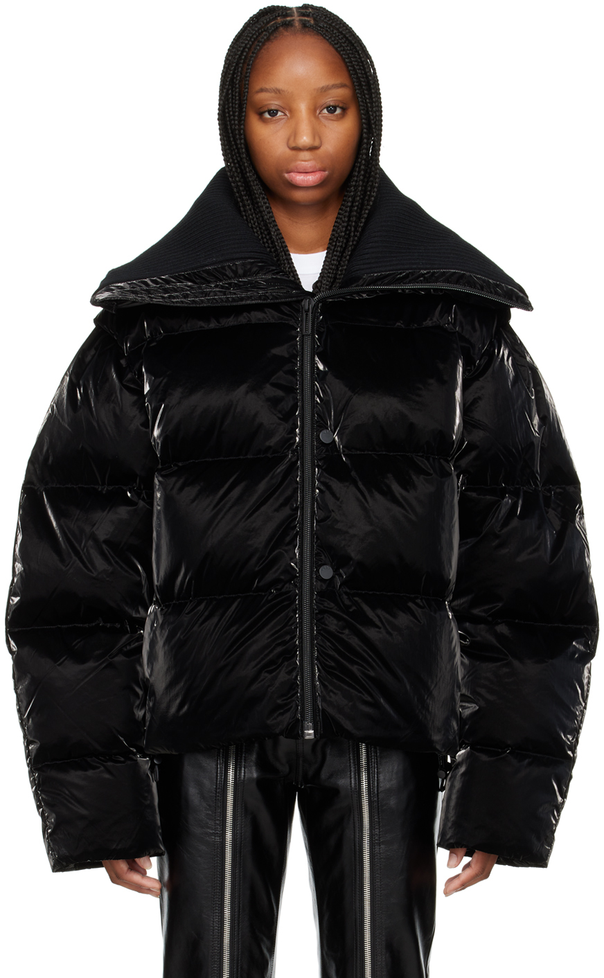 SSENSE Exclusive Black 'The Ultimate Puffer' Down Jacket By 032c On ...