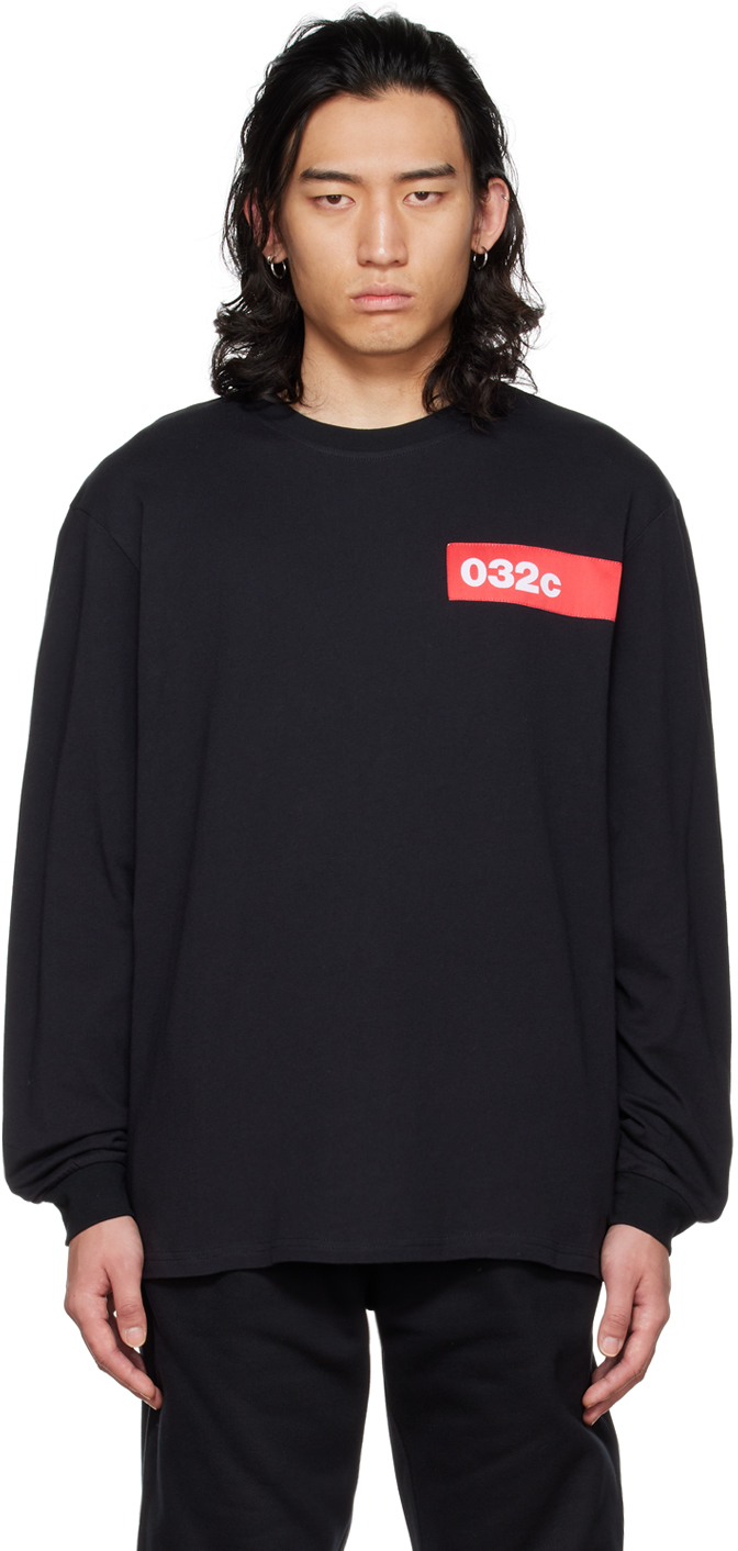 Black Taped Long Sleeve T-Shirt by 032c on Sale