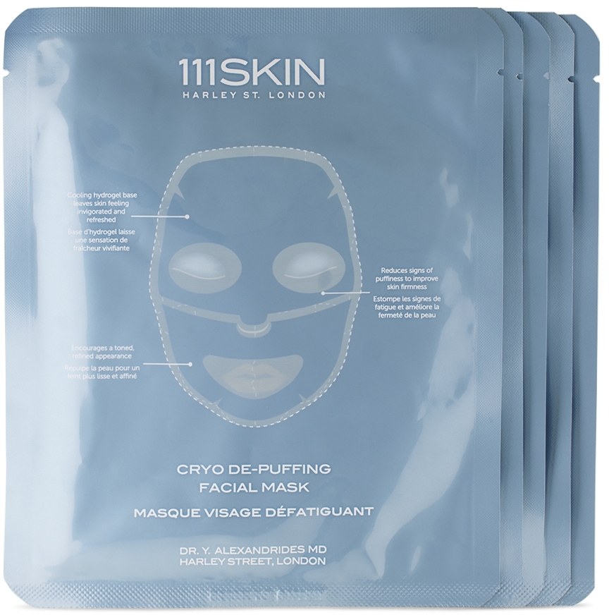 111 Skin Cryo De-puffing Facial Mask Set – Fragrance-free, 5 X 30 ml In Na