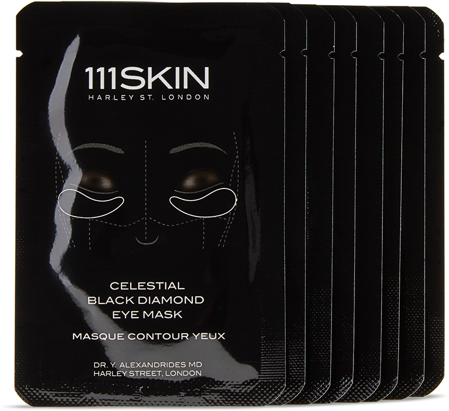 111 Skin Eight-pack Celestial Black Diamond Eye Masks – Fragrance-free, 48 ml In Na