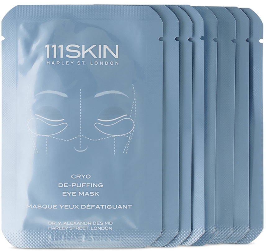 111 Skin Cryo De-puffing Eye Mask Set – Fragrance-free, 8 X 6 ml In Na