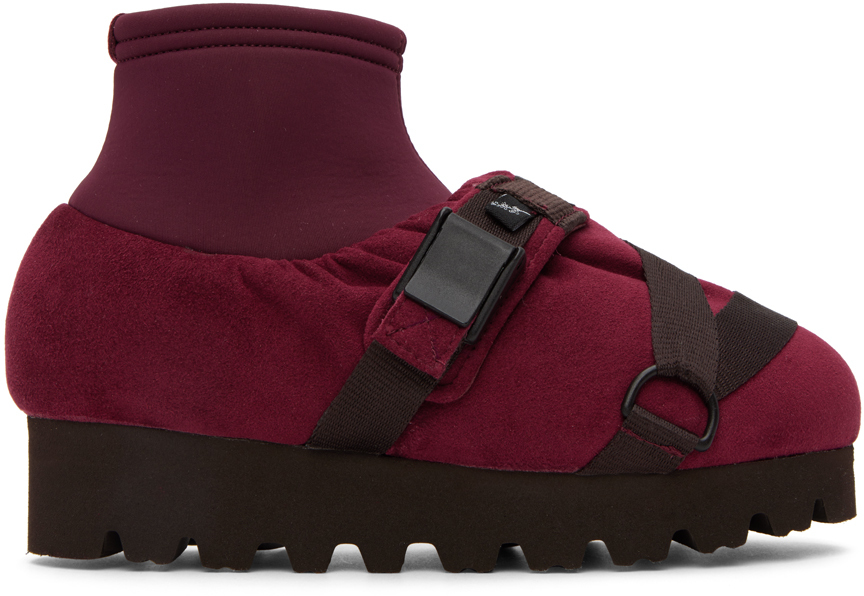 Yume Yume Ssense Exclusive Red Camp Boots In 19-1535 Tcx Burgundy