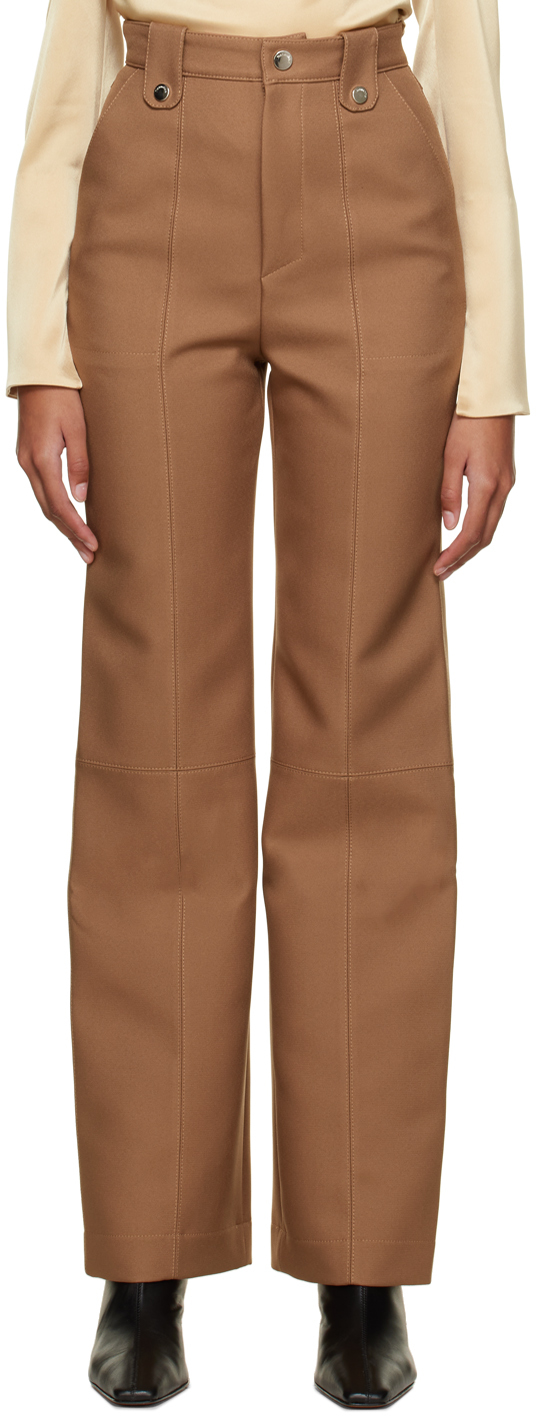 Nanushka Brown Zelda Trousers