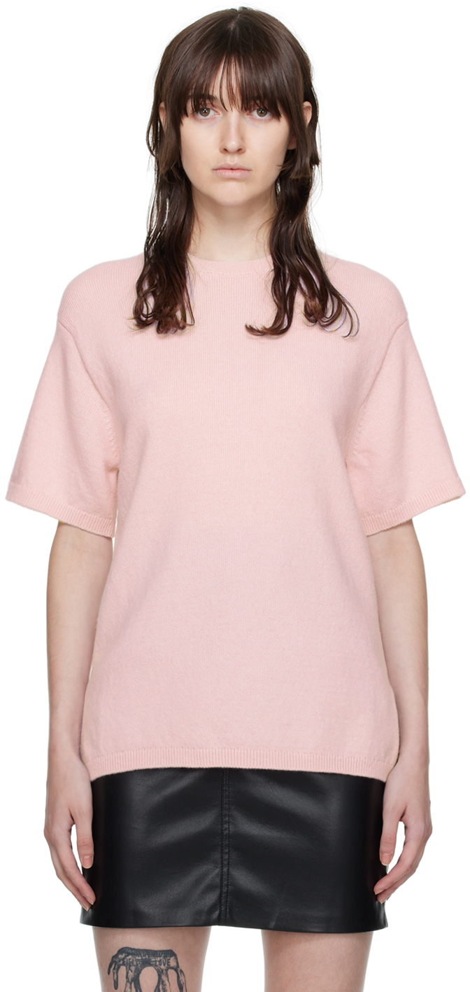 Pink Short Sleeve Sweater