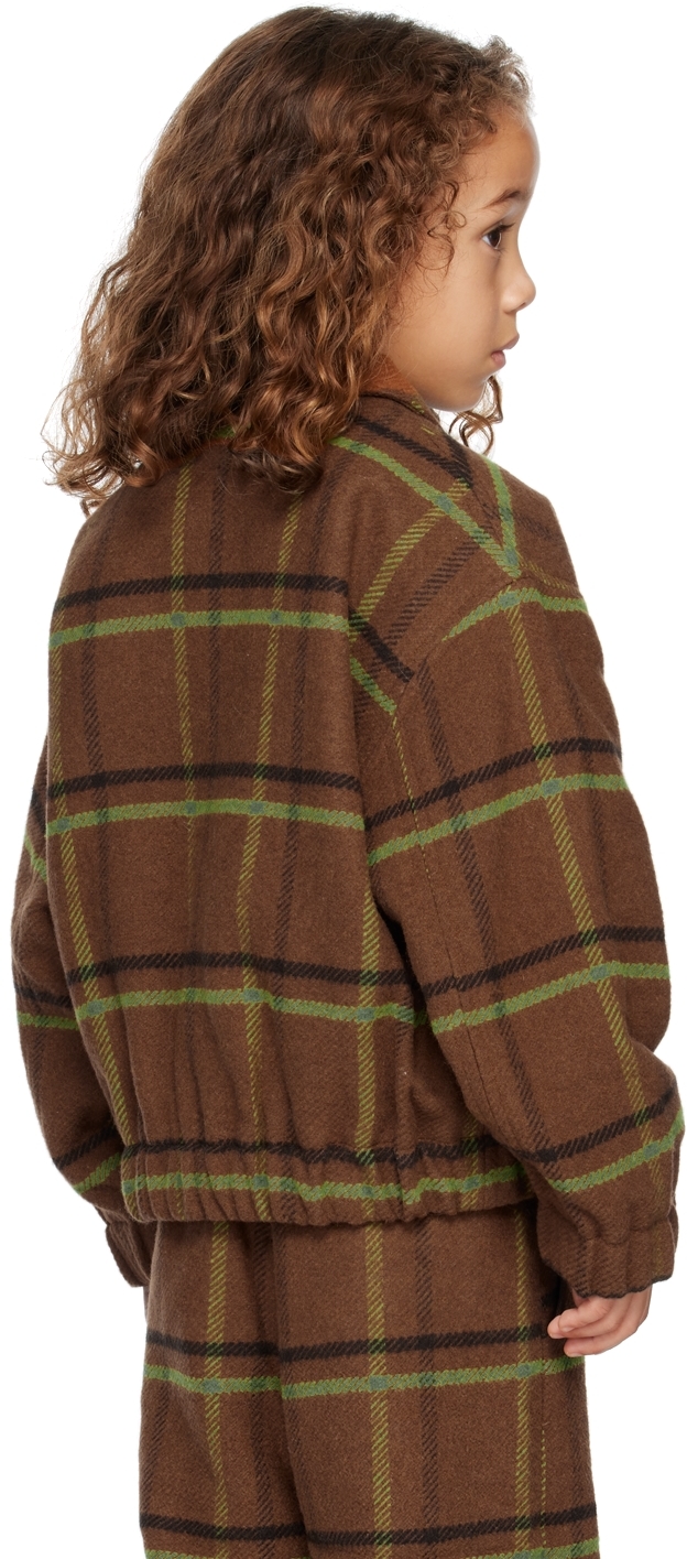 The Animals Observatory Kids Brown Falcon Jacket In Brown
