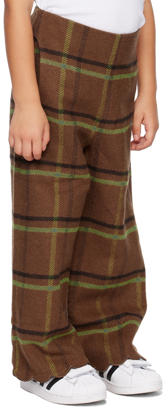 The Animals Observatory Kids Brown Rhino Trousers In Brown