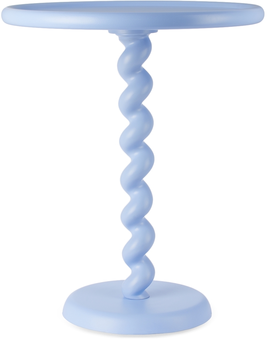 Polspotten Blue Twister Side Table In Light Blue