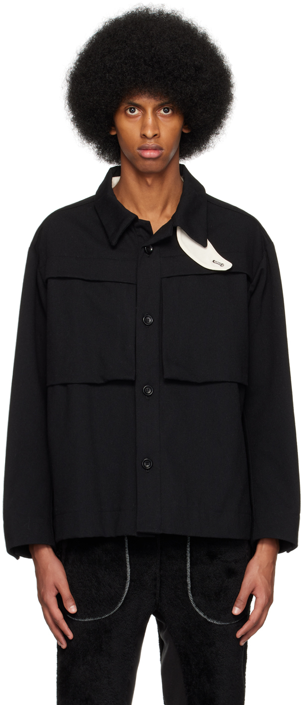 CCP: Black Concealed Pocket Jacket | SSENSE