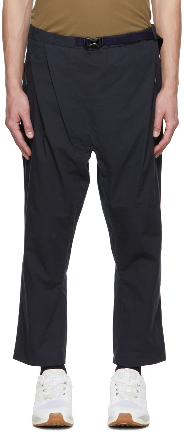 CCP Navy Loose Cropped Trousers
