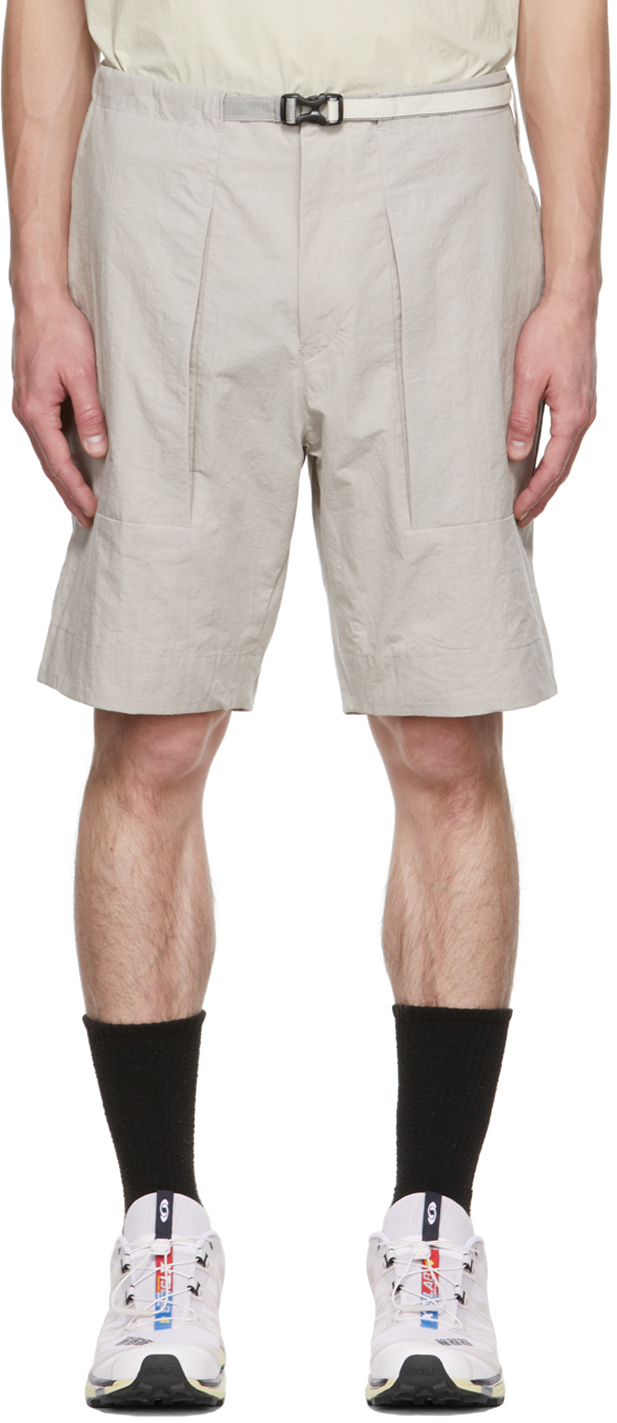 CCP Gray Pleated Pocket Shorts
