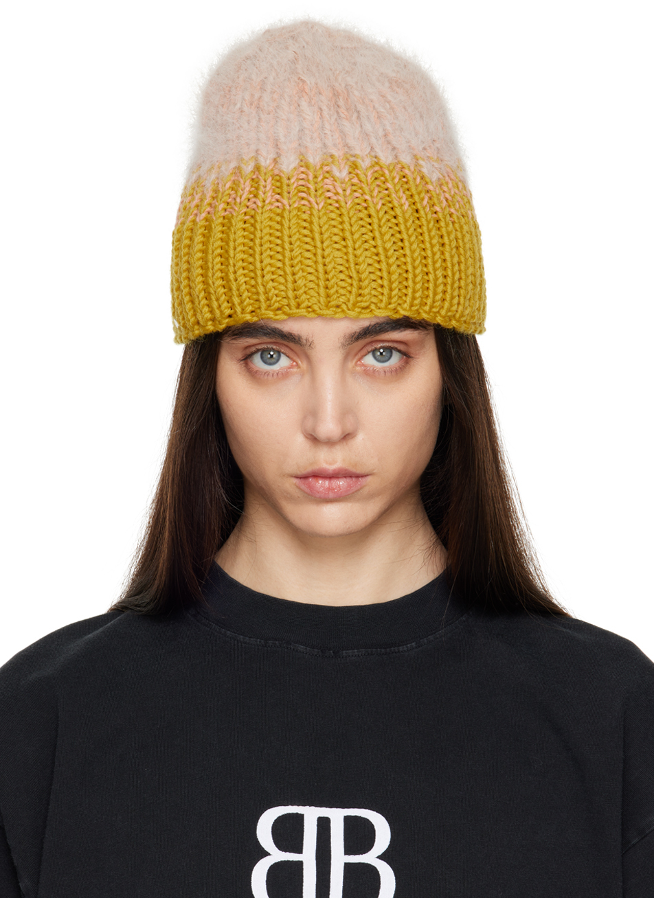 Bless: Yellow Nº70 Chiengora Beanie | SSENSE