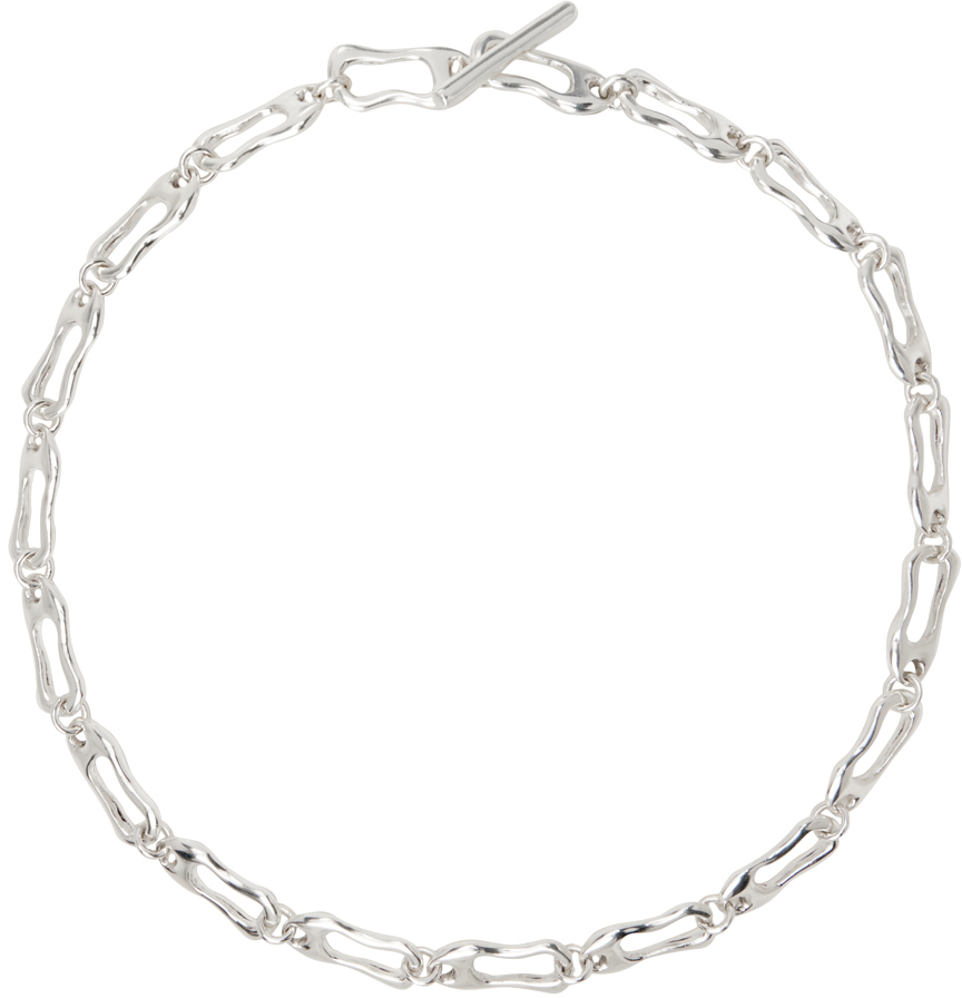 Jessi Burch Silver Squiggle Necklace