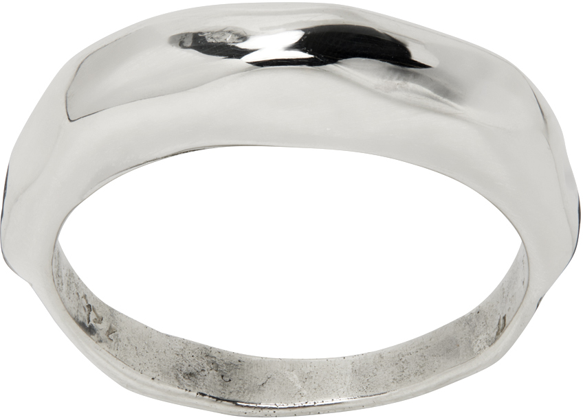 Jessi Burch: Silver Drip Ring | SSENSE UK