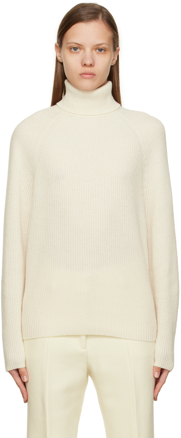 White Wigman Turtleneck by Gabriela Hearst on Sale