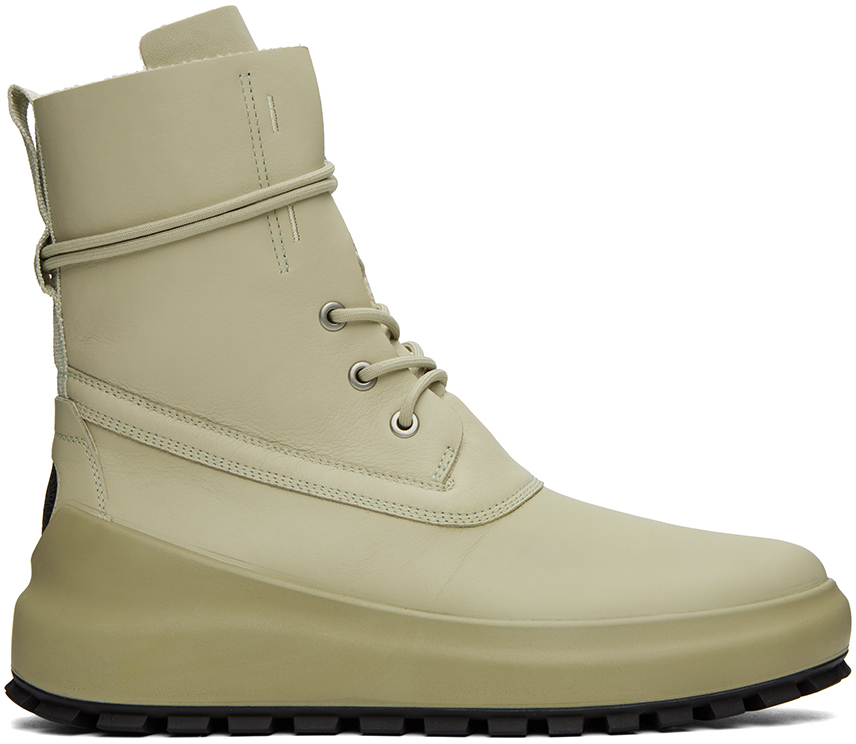 Stone Island Shadow Project Off-white Duck Boots In V2091 Off White