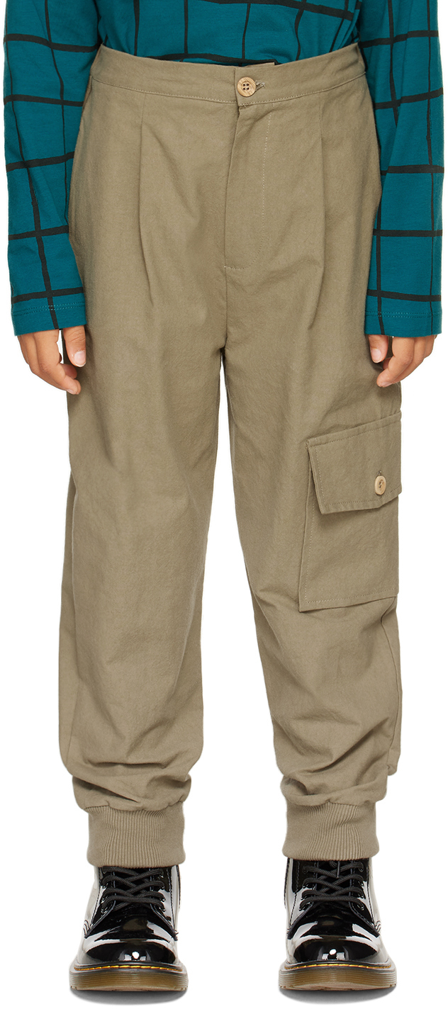 Pantalon cargo bleu marine en coton Enfant Ssense Fille Vêtements Pantalons & Jeans Pantalons Cargos 