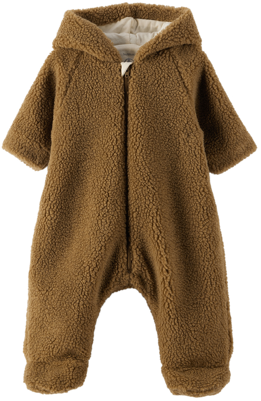 Apt Teken vitaliteit Baby Brown Sherpa Fleece Snowsuit by Petit Bateau | SSENSE