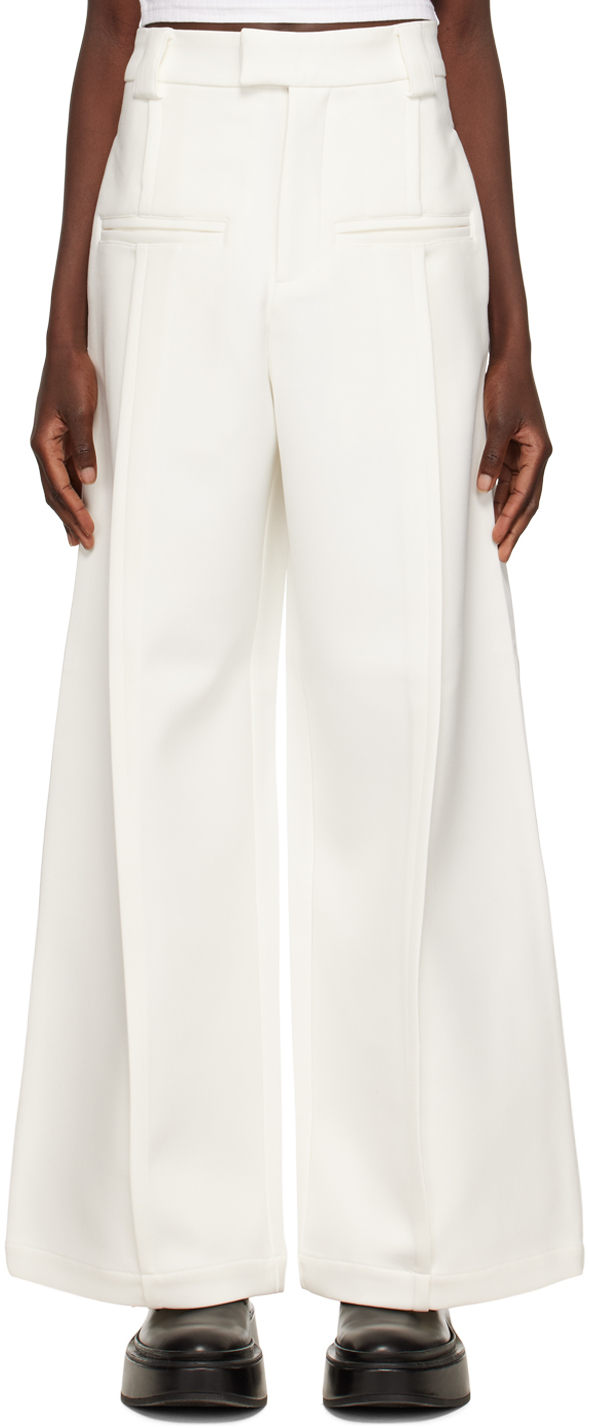 fax copy express wide leg suit pants - 通販 - nutriplanet.org