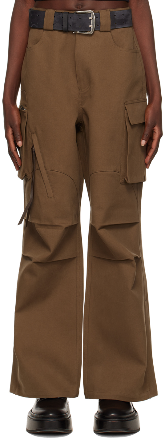 Fax Copy Express Ssense Exclusive Khaki Trousers In Brown | ModeSens
