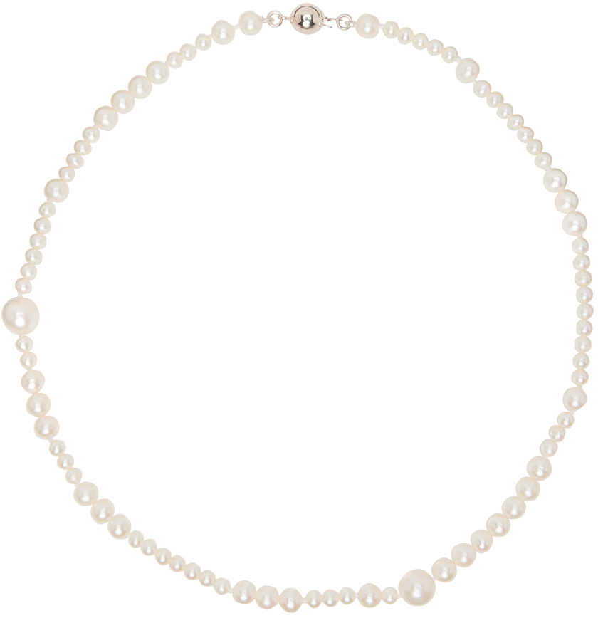 Beaufille White Pearl Perennial Necklace