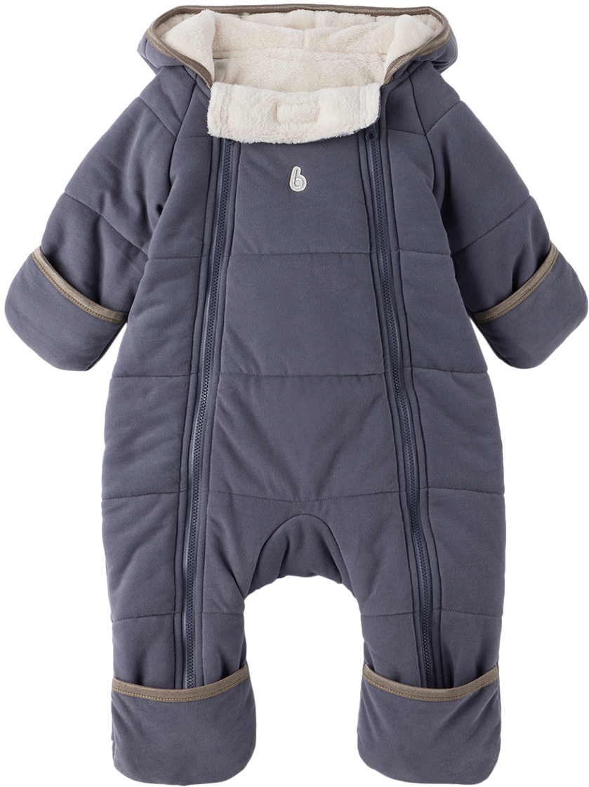 Kodomo Beams Baby Gray Insulated Snowsuit In 78 Greynavy