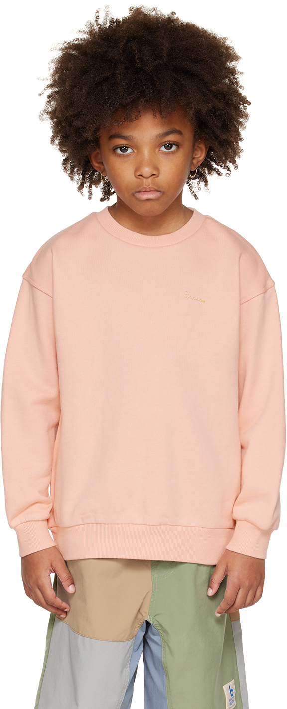 Kids Pink Embroidered Sweatshirt by Kodomo BEAMS | SSENSE Canada