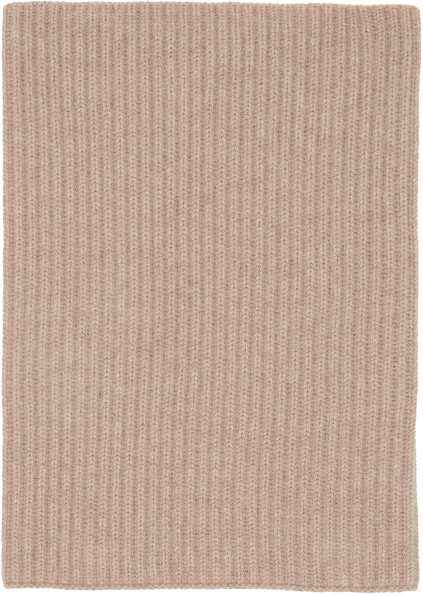 Beige Janine Neck Warmer by House of Dagmar on Sale