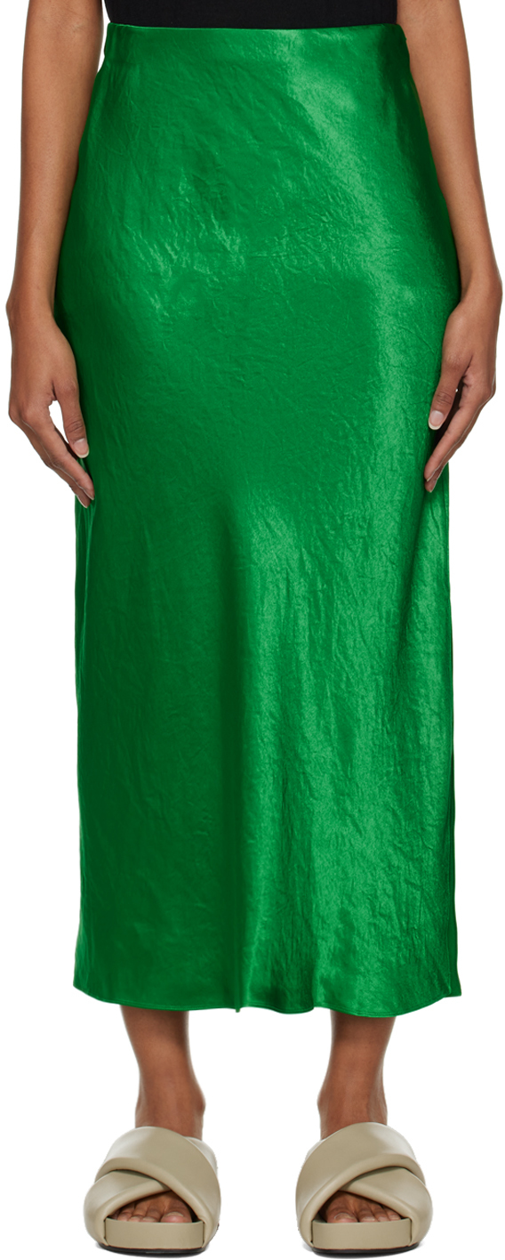 Vince Green Slip Maxi Skirt