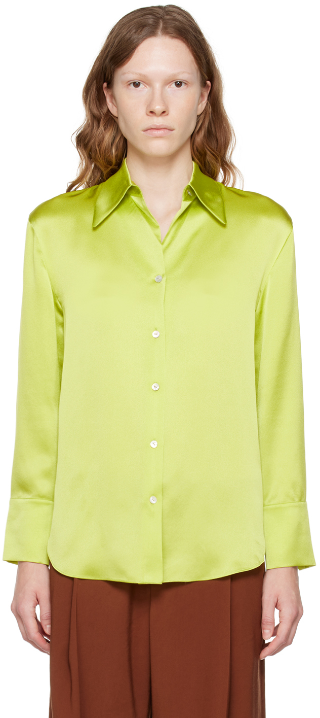 Vince Green Ruched Shirt