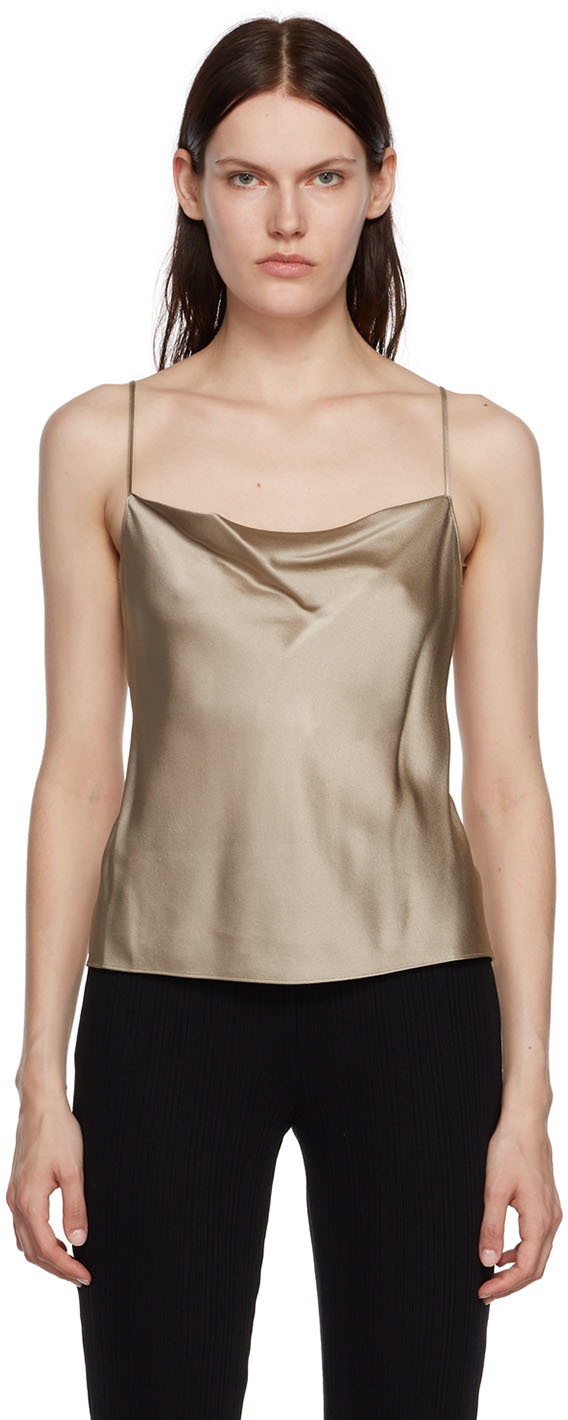 Vince Beige Draped Camisole