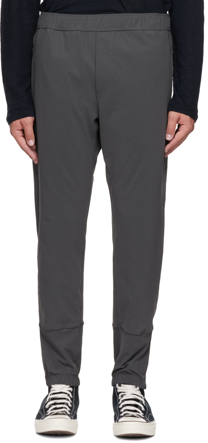 Gray Polyester Lounge Pants