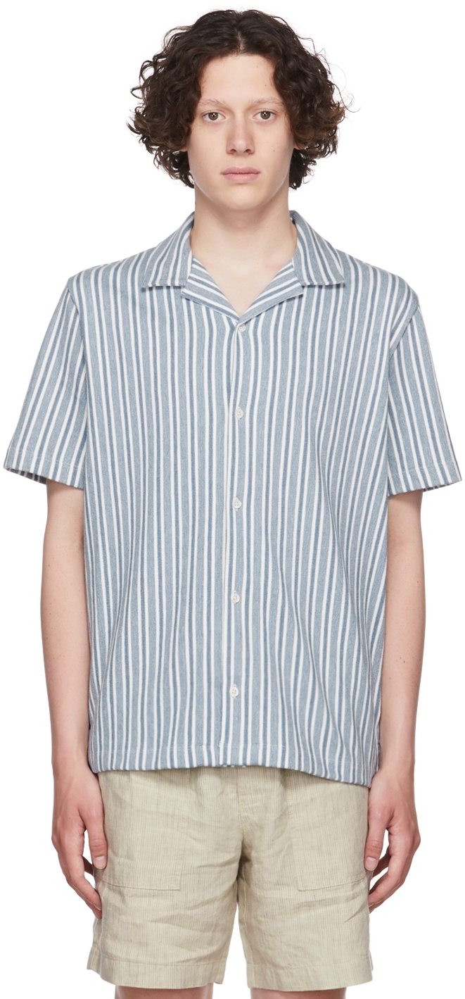 VINCE BLUE CABANA SHIRT