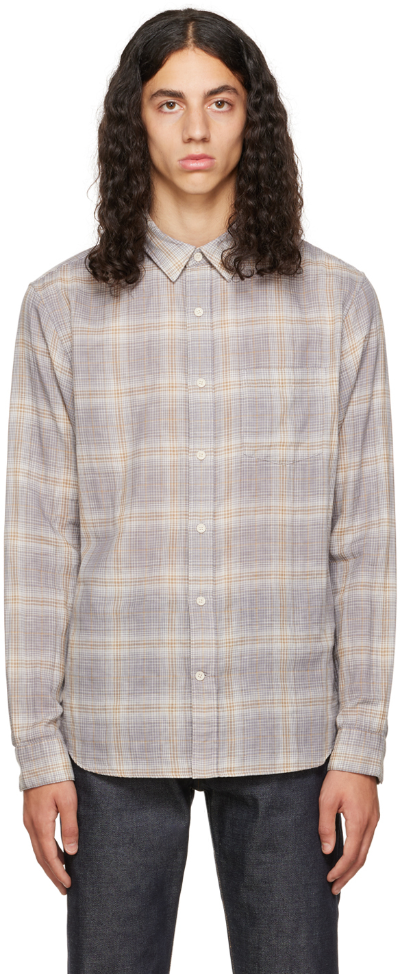 Blue Shadow Plaid Shirt