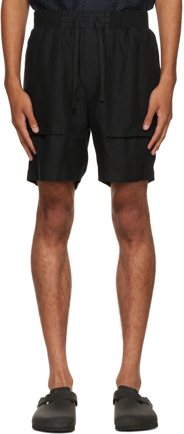 Black Hemp Shorts