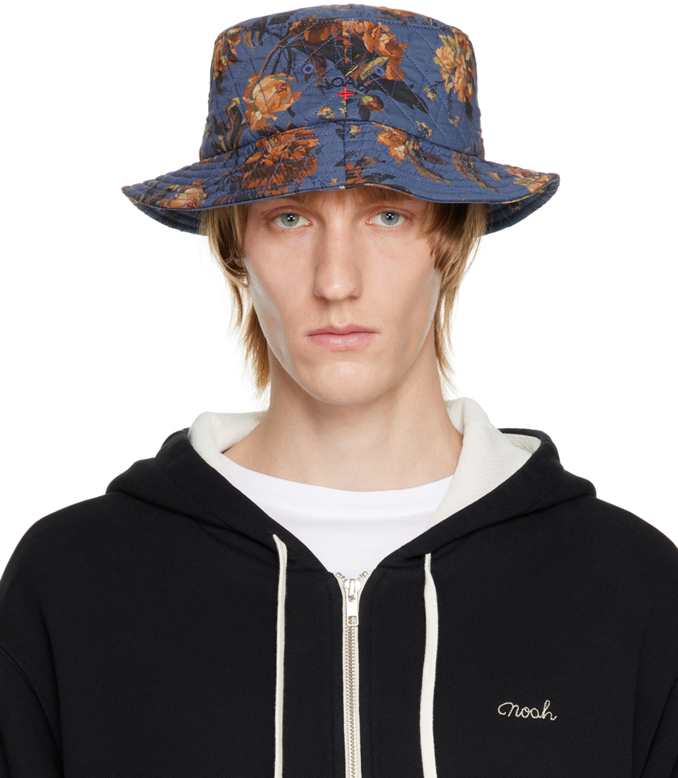 Noah Navy Liberty Quilted Crusher Bucket Hat In Nvy Navy Floral
