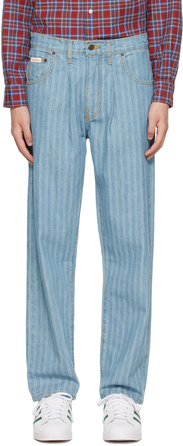 Noah Blue Pleated Jeans | Smart Closet