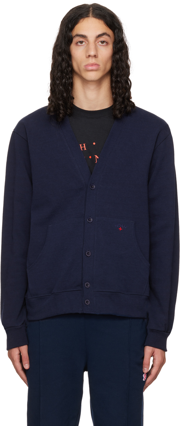 Navy Rugby Cardigan by Noah on Sale