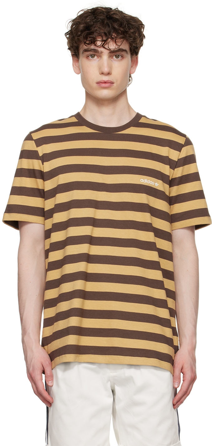 Noah Brown Adidas Originals Edition T-shirt In Golbei/brown