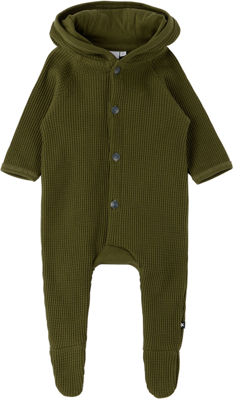 Molo Baby Green Faith Bodysuit In 8588 Sphagnum