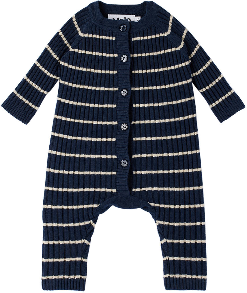 SSENSE Clothing Jumpsuits Baby Navy Farley Jumpsuit 