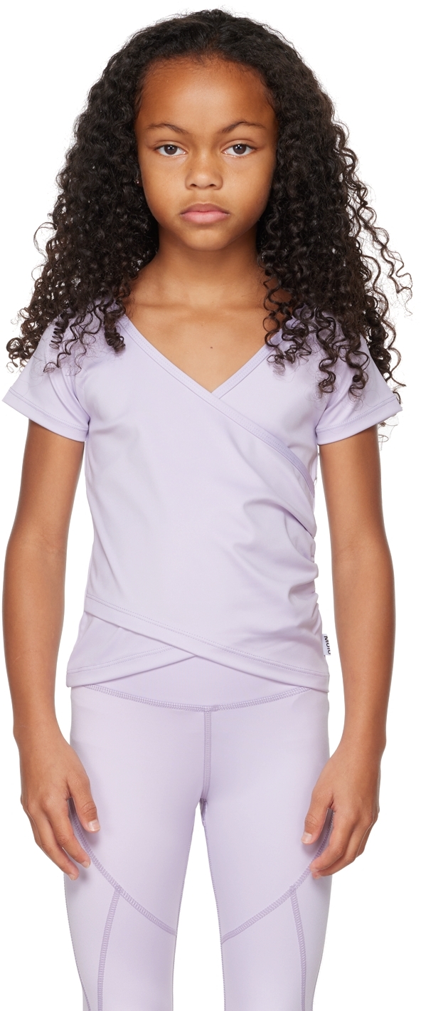 Shop Molo Kids Purple Oaklee T-shirt In 8067 Frozen Lilac