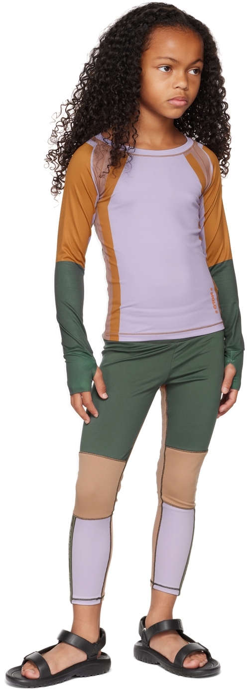 Molo Kids Purple Odelia Top In 7796 Sporty Block
